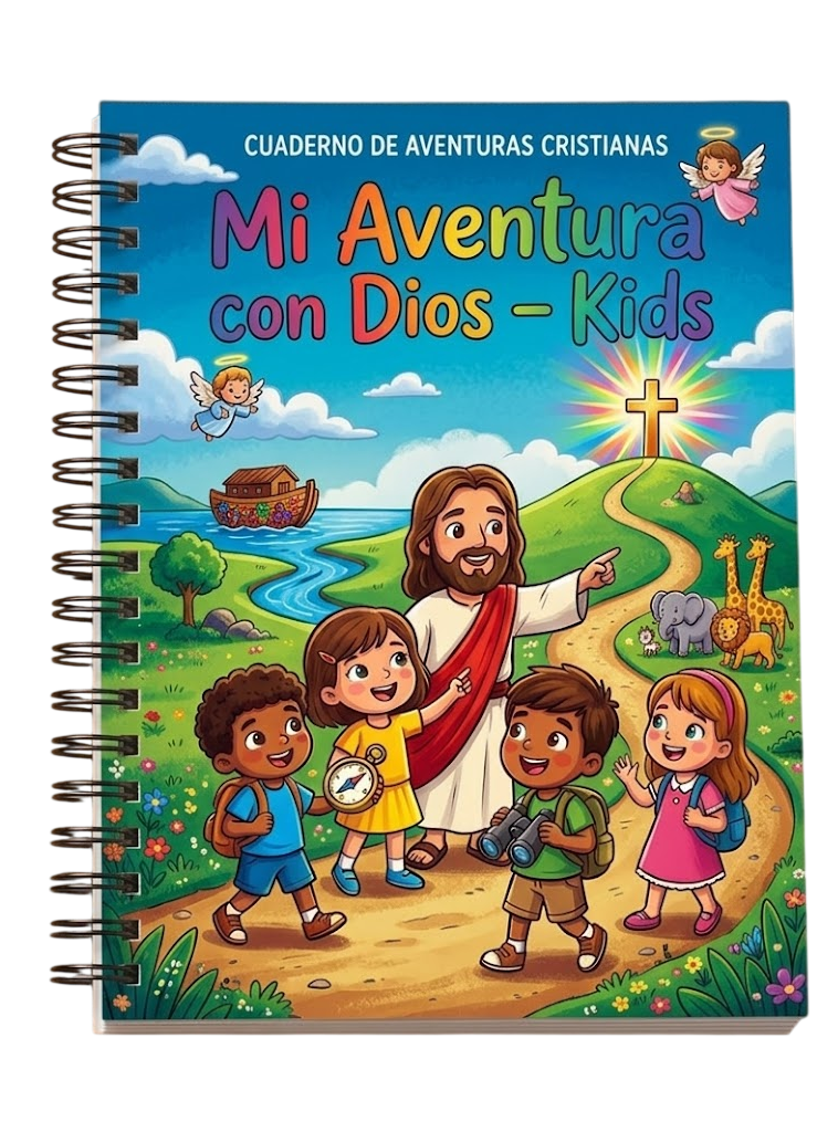 Cuaderno Mi Aventura con Dios Kids, más de 600 actividades cristianas